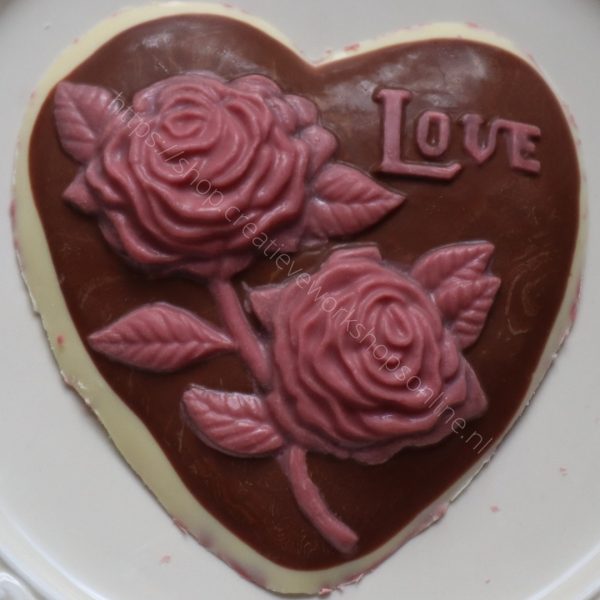 Chocolade rozen hart